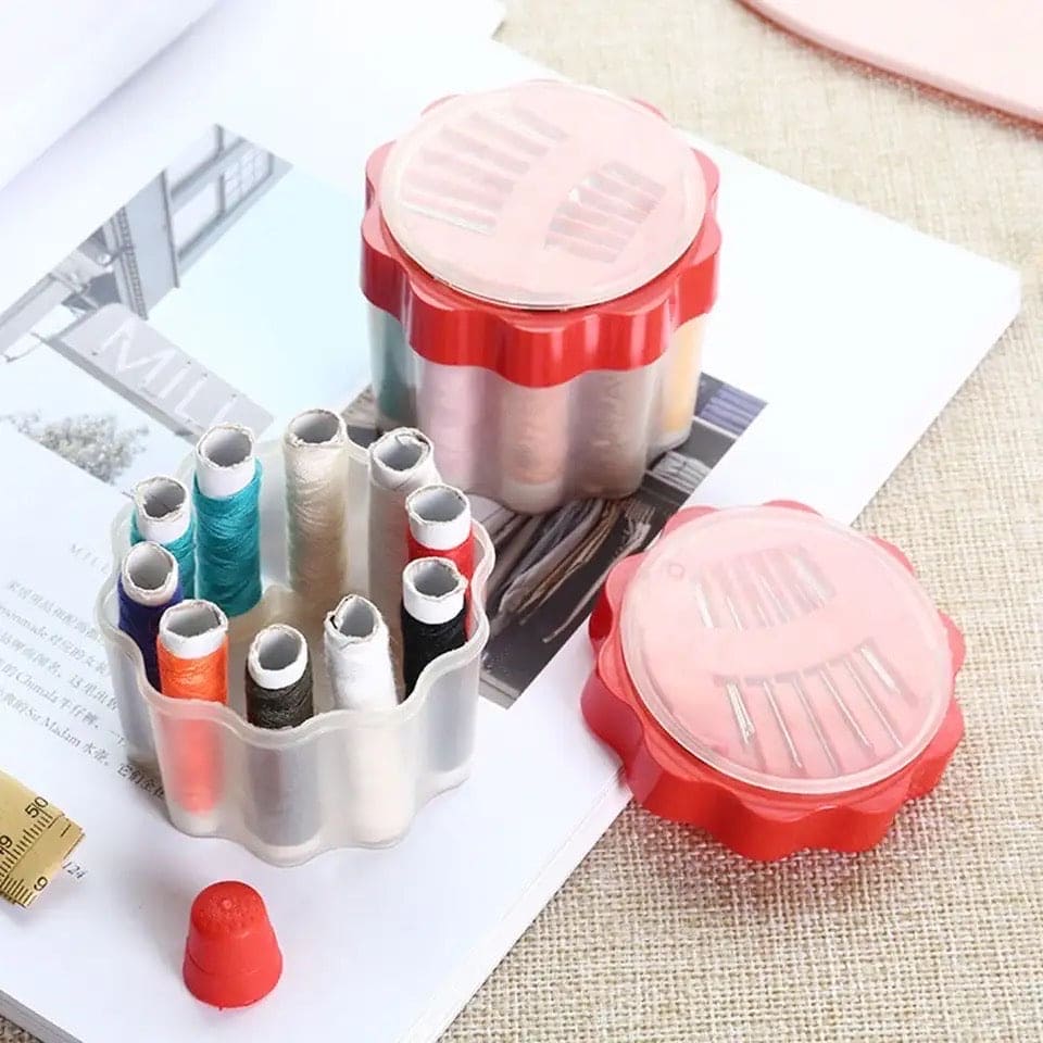 Flower Thread Box, Cloth Fabric Handy Needlework Tools, Thimble Buttons Mini Sewing Kit Organizer, Mini Sewing Kit Needle Threads Box Flower Thread Box, Cloth Fabric Handy Needlework Tools, Thimble Buttons Mini Sewing Kit Organizer, Mini Sewing Kit Needle Threads Box